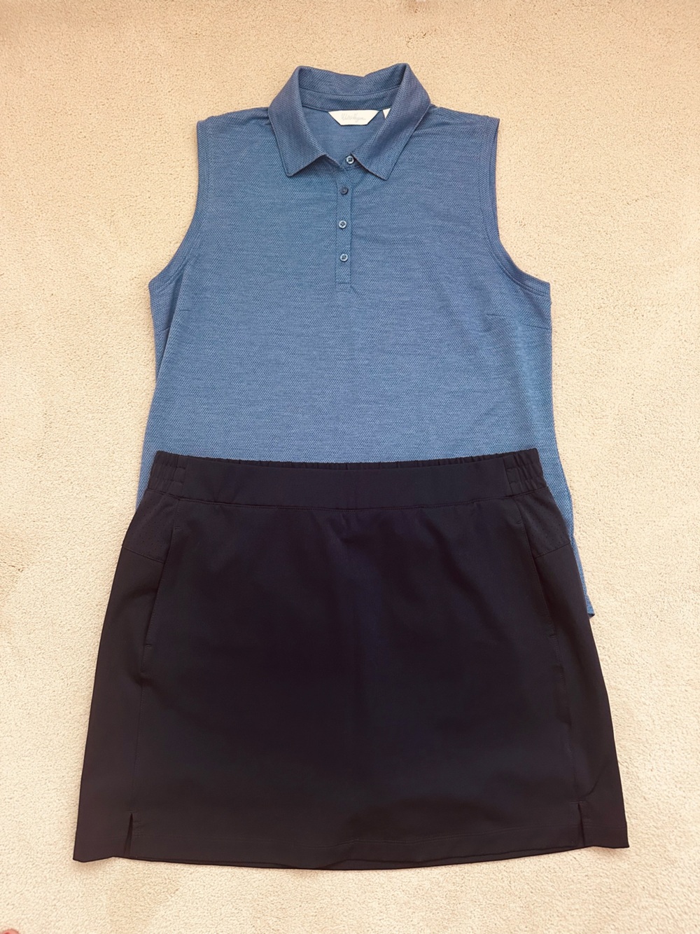 Lady Hagen Blue Golf Skort and Sleeveless Top Set | Size Large - Picture 1 of 7